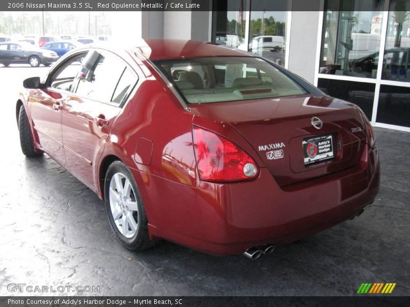 Red Opulence Metallic / Cafe Latte 2006 Nissan Maxima 3.5 SL