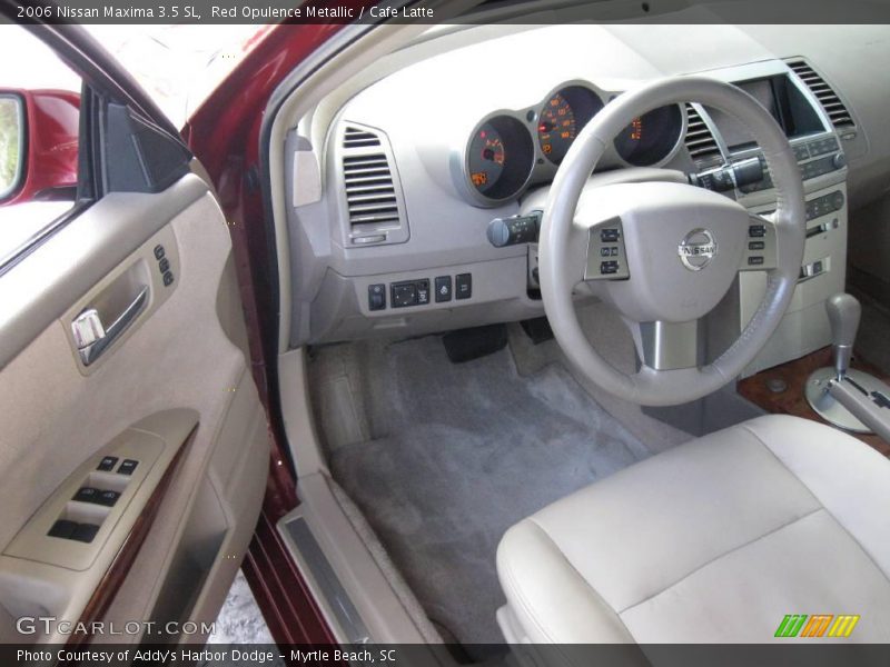 Red Opulence Metallic / Cafe Latte 2006 Nissan Maxima 3.5 SL