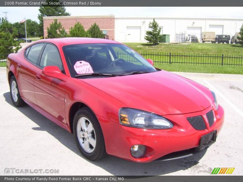 Crimson Red / Ebony 2008 Pontiac Grand Prix Sedan