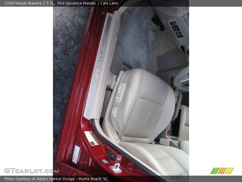 Red Opulence Metallic / Cafe Latte 2006 Nissan Maxima 3.5 SL