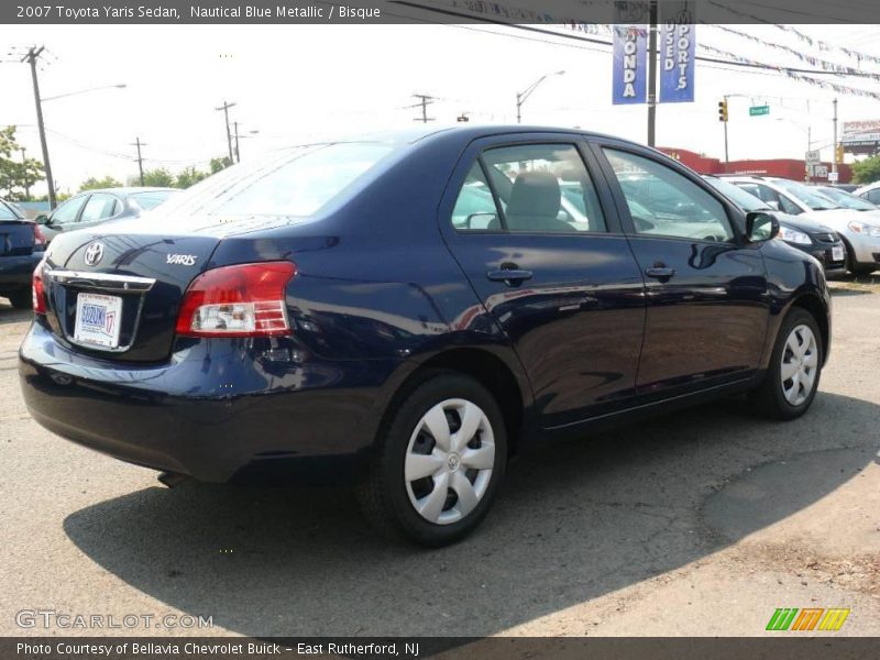 Nautical Blue Metallic / Bisque 2007 Toyota Yaris Sedan