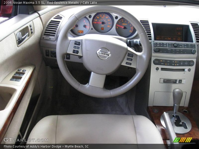 Red Opulence Metallic / Cafe Latte 2006 Nissan Maxima 3.5 SL