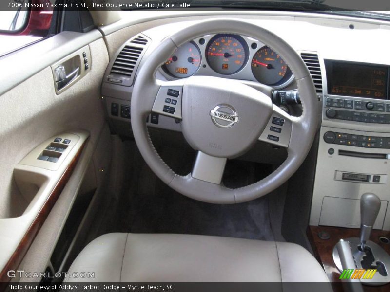 Red Opulence Metallic / Cafe Latte 2006 Nissan Maxima 3.5 SL