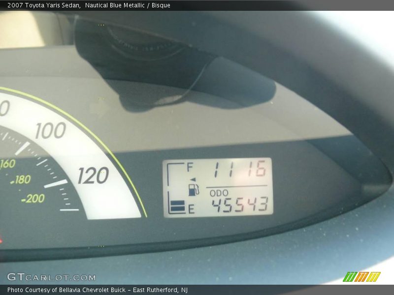 Nautical Blue Metallic / Bisque 2007 Toyota Yaris Sedan