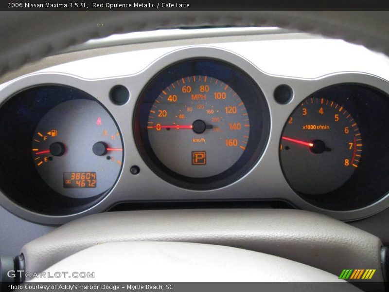 Red Opulence Metallic / Cafe Latte 2006 Nissan Maxima 3.5 SL