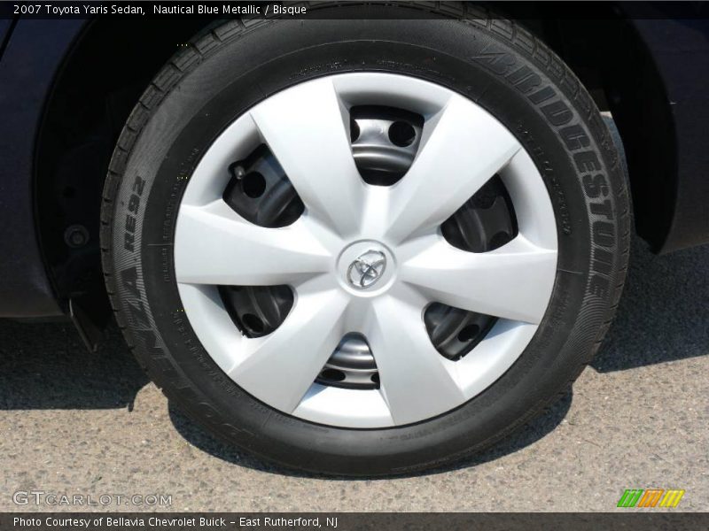 Nautical Blue Metallic / Bisque 2007 Toyota Yaris Sedan