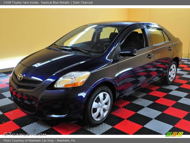 Nautical Blue Metallic / Dark Charcoal 2008 Toyota Yaris Sedan