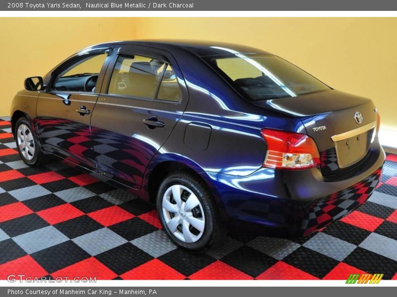 Nautical Blue Metallic / Dark Charcoal 2008 Toyota Yaris Sedan