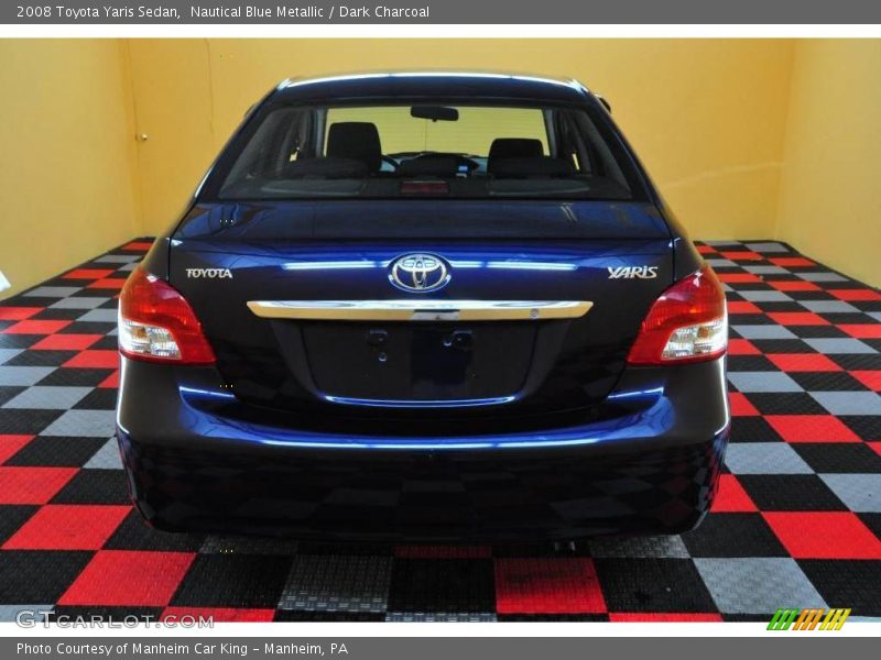 Nautical Blue Metallic / Dark Charcoal 2008 Toyota Yaris Sedan