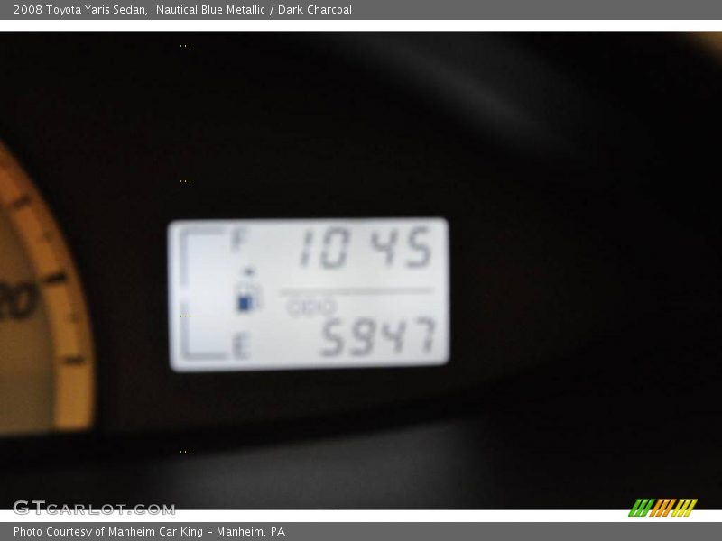 Nautical Blue Metallic / Dark Charcoal 2008 Toyota Yaris Sedan