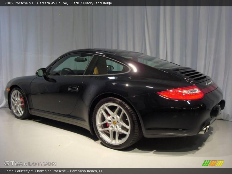 Black / Black/Sand Beige 2009 Porsche 911 Carrera 4S Coupe