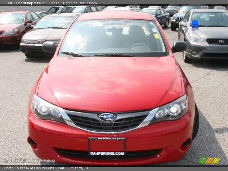 Lightning Red / Ivory 2008 Subaru Impreza 2.5i Sedan