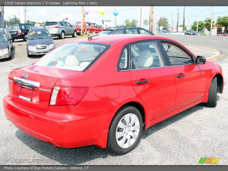 Lightning Red / Ivory 2008 Subaru Impreza 2.5i Sedan