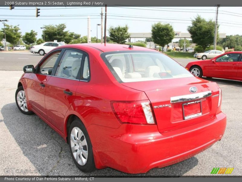 Lightning Red / Ivory 2008 Subaru Impreza 2.5i Sedan