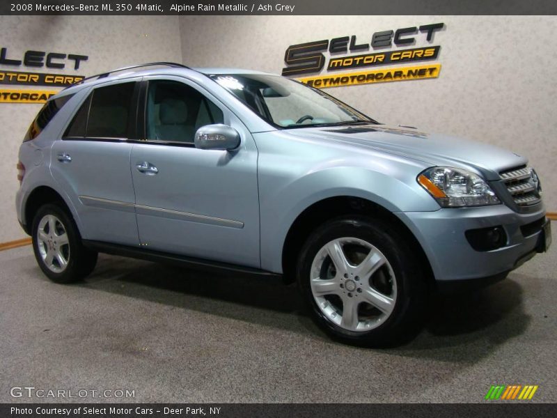 Alpine Rain Metallic / Ash Grey 2008 Mercedes-Benz ML 350 4Matic