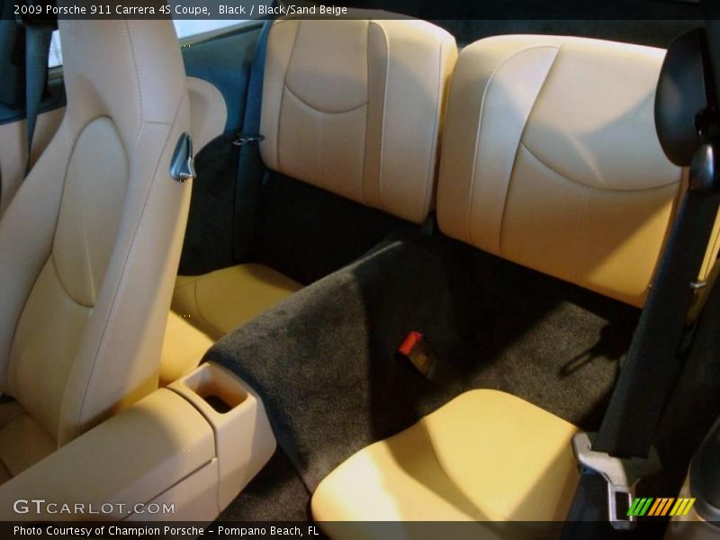 Black / Black/Sand Beige 2009 Porsche 911 Carrera 4S Coupe