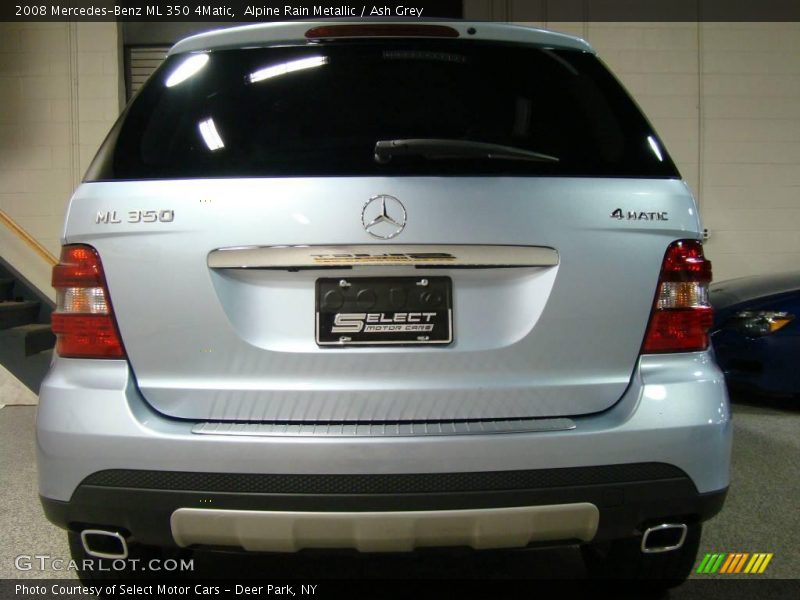 Alpine Rain Metallic / Ash Grey 2008 Mercedes-Benz ML 350 4Matic