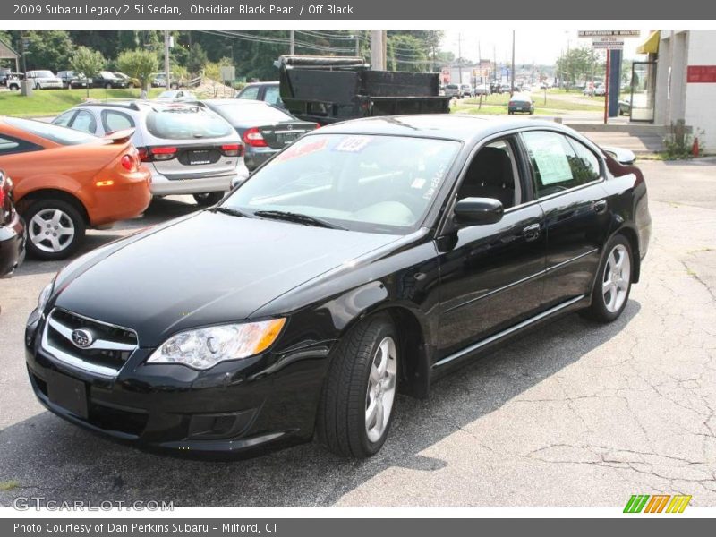 Obsidian Black Pearl / Off Black 2009 Subaru Legacy 2.5i Sedan