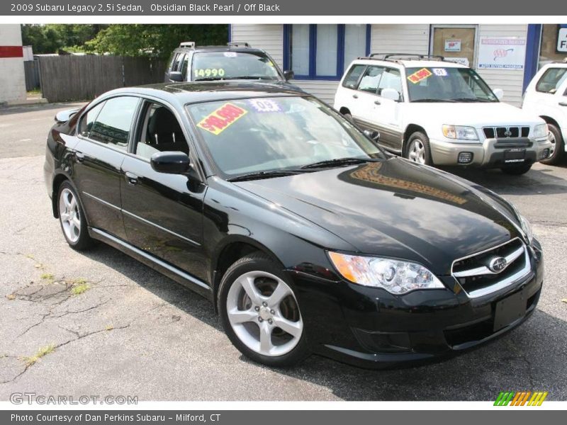 Obsidian Black Pearl / Off Black 2009 Subaru Legacy 2.5i Sedan