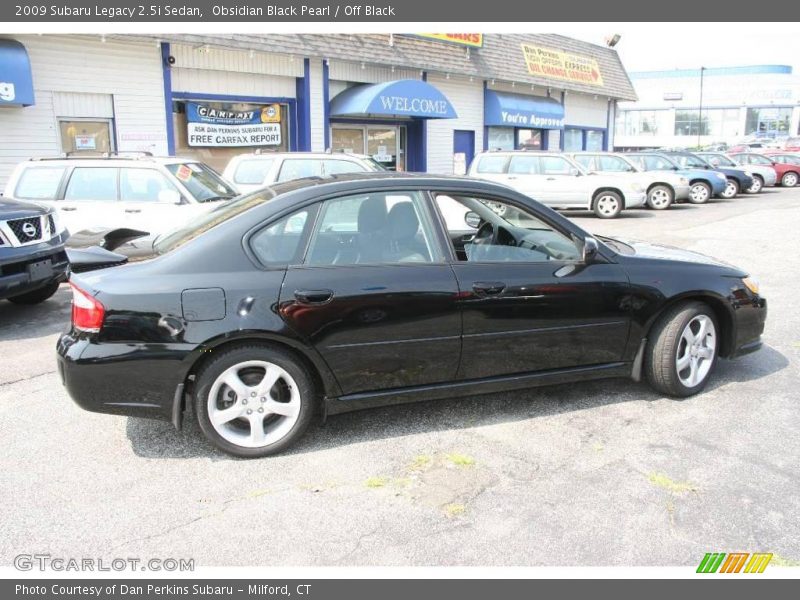 Obsidian Black Pearl / Off Black 2009 Subaru Legacy 2.5i Sedan