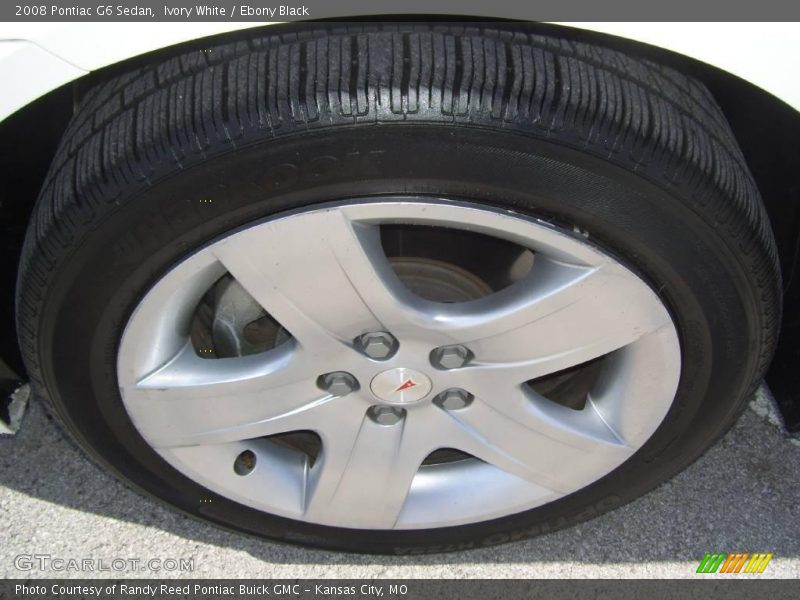 Ivory White / Ebony Black 2008 Pontiac G6 Sedan