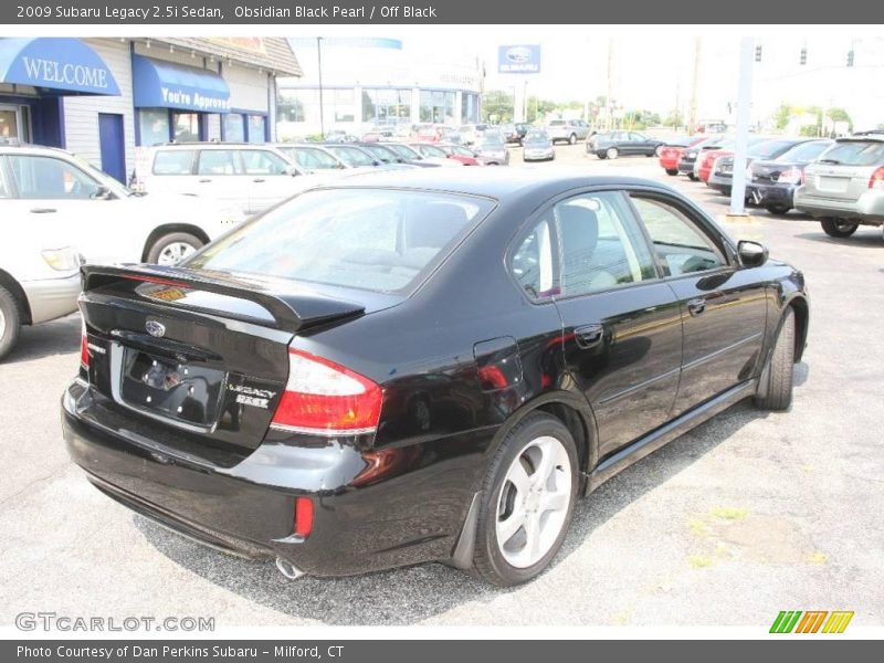 Obsidian Black Pearl / Off Black 2009 Subaru Legacy 2.5i Sedan