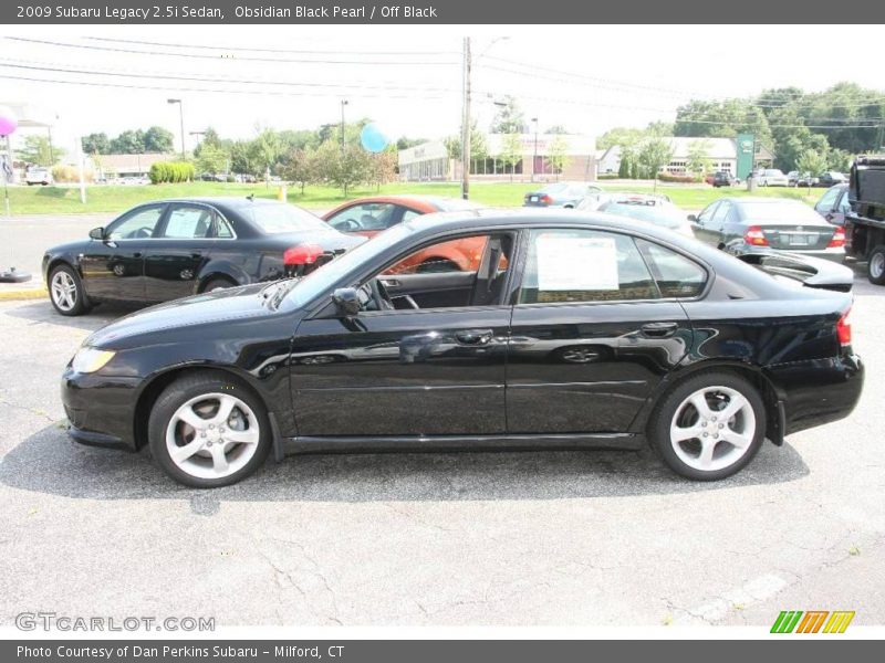 Obsidian Black Pearl / Off Black 2009 Subaru Legacy 2.5i Sedan