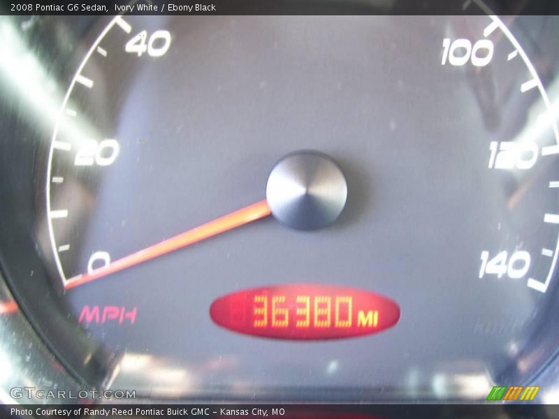 Ivory White / Ebony Black 2008 Pontiac G6 Sedan