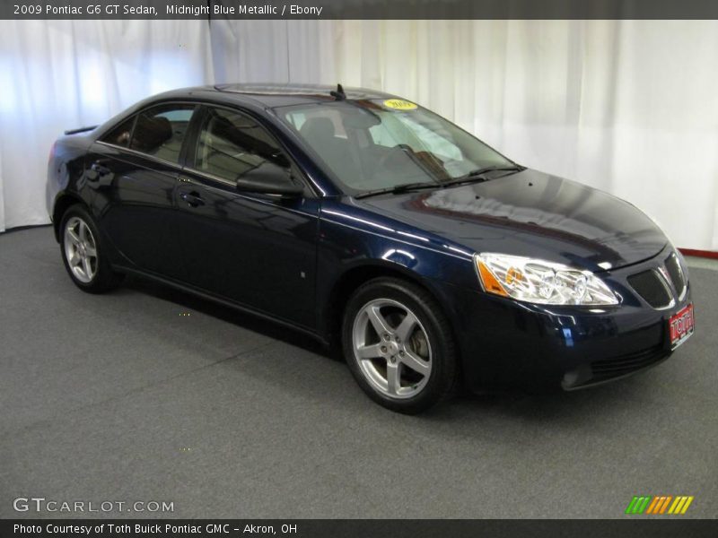 Midnight Blue Metallic / Ebony 2009 Pontiac G6 GT Sedan