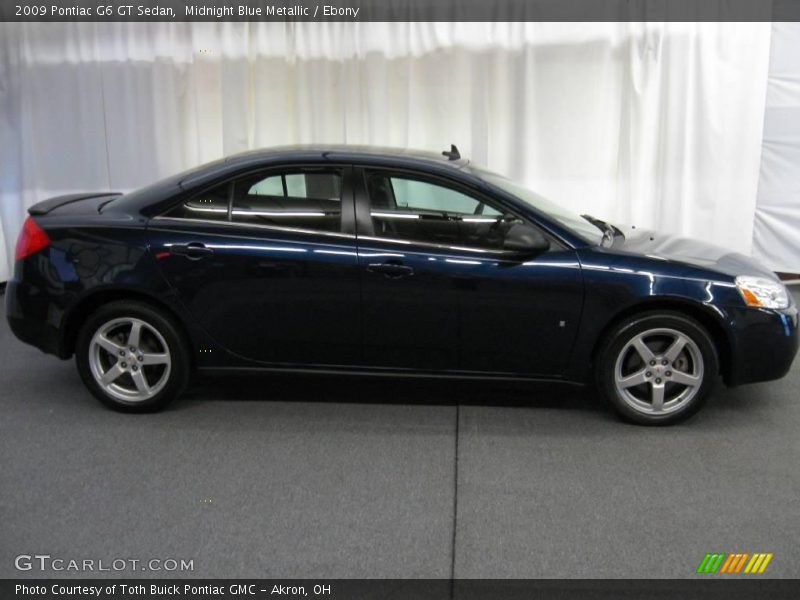 Midnight Blue Metallic / Ebony 2009 Pontiac G6 GT Sedan