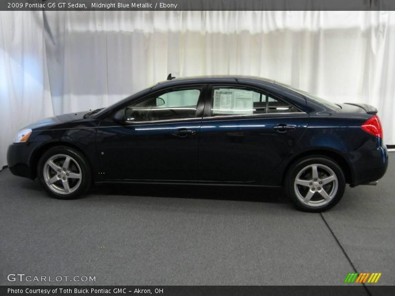 Midnight Blue Metallic / Ebony 2009 Pontiac G6 GT Sedan