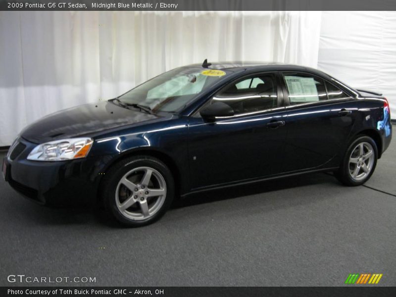 Midnight Blue Metallic / Ebony 2009 Pontiac G6 GT Sedan