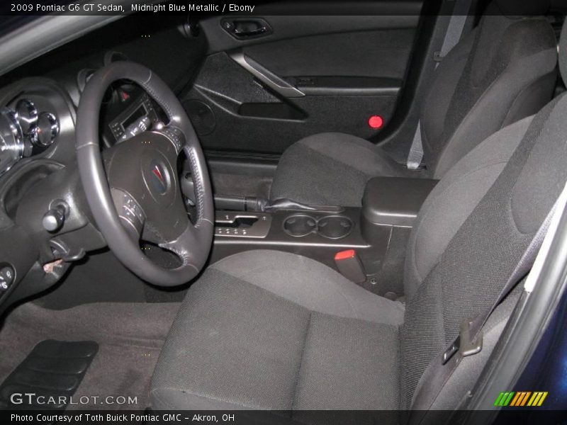 Midnight Blue Metallic / Ebony 2009 Pontiac G6 GT Sedan