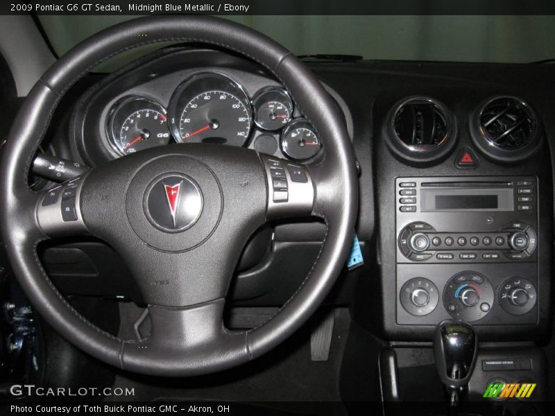 Midnight Blue Metallic / Ebony 2009 Pontiac G6 GT Sedan