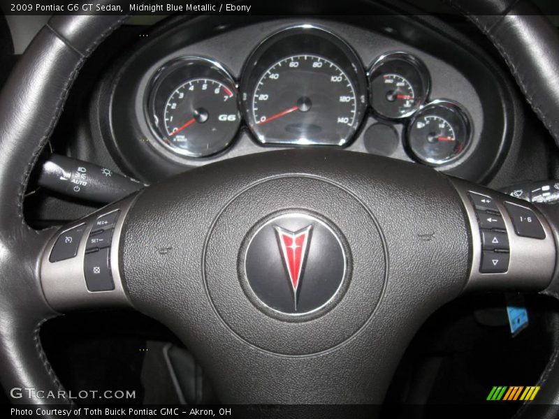 Midnight Blue Metallic / Ebony 2009 Pontiac G6 GT Sedan