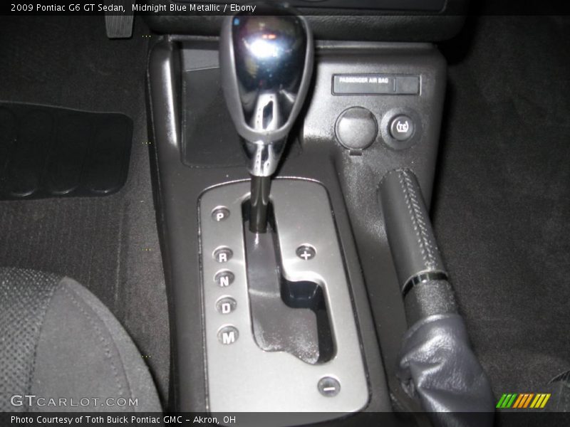 Midnight Blue Metallic / Ebony 2009 Pontiac G6 GT Sedan