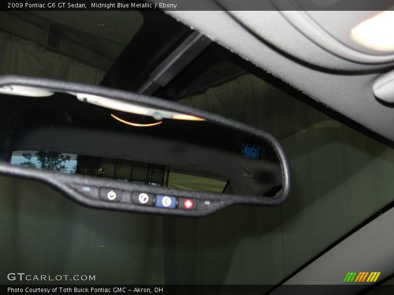 Midnight Blue Metallic / Ebony 2009 Pontiac G6 GT Sedan