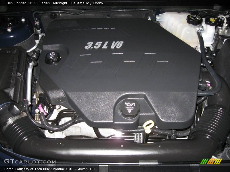 Midnight Blue Metallic / Ebony 2009 Pontiac G6 GT Sedan