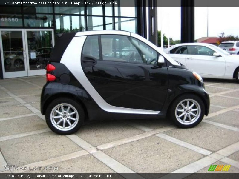 Deep Black / Design Beige 2008 Smart fortwo passion cabriolet