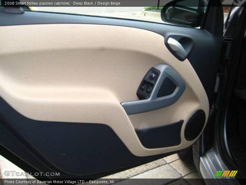 Deep Black / Design Beige 2008 Smart fortwo passion cabriolet