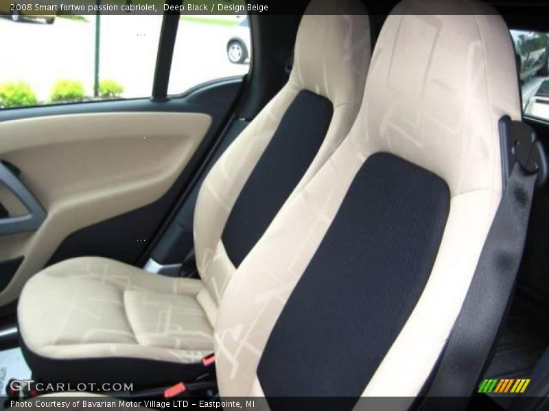 Deep Black / Design Beige 2008 Smart fortwo passion cabriolet