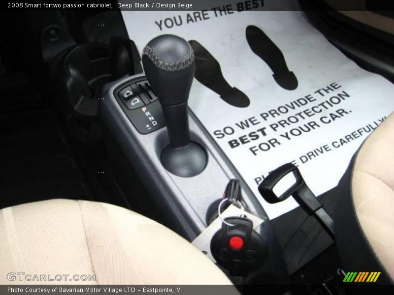 Deep Black / Design Beige 2008 Smart fortwo passion cabriolet