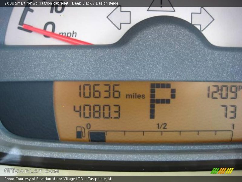 Deep Black / Design Beige 2008 Smart fortwo passion cabriolet