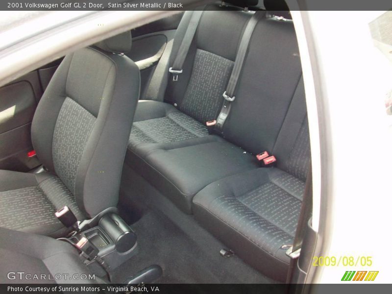 Satin Silver Metallic / Black 2001 Volkswagen Golf GL 2 Door