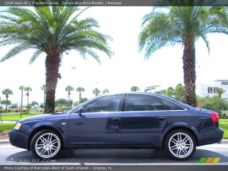 Europa Blue Mica Metallic / Melange 1998 Audi A6 2.8 quattro Sedan