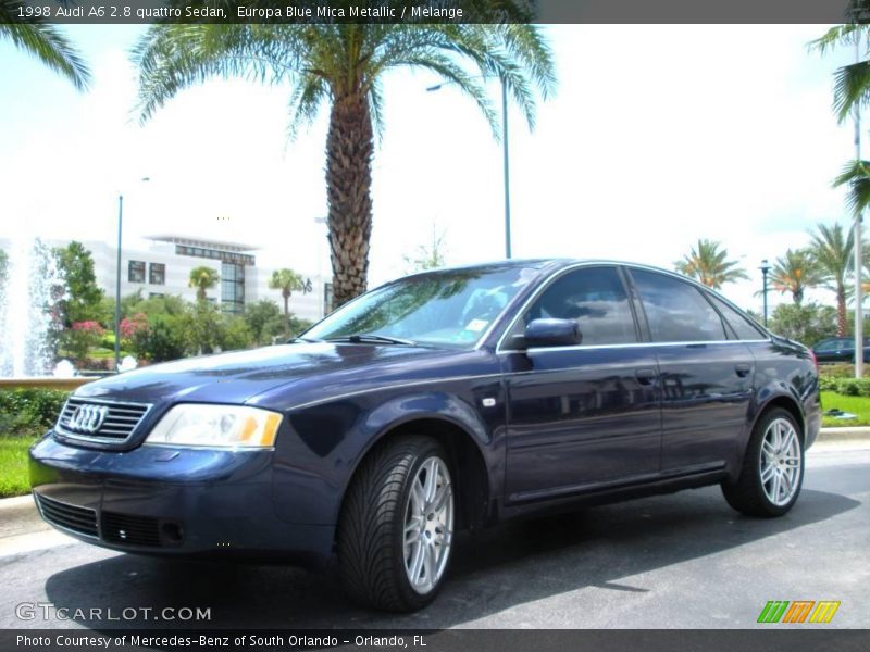 Europa Blue Mica Metallic / Melange 1998 Audi A6 2.8 quattro Sedan