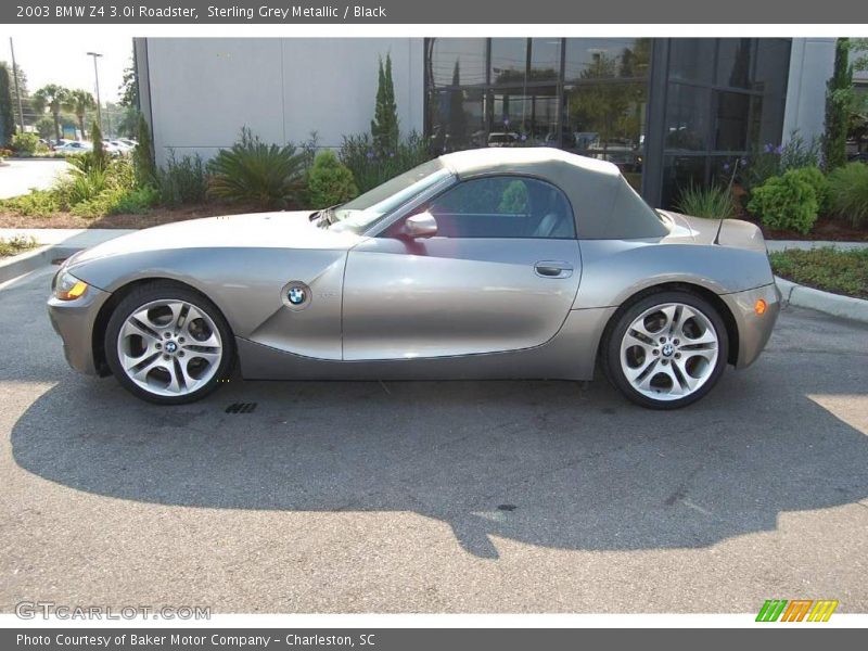 Sterling Grey Metallic / Black 2003 BMW Z4 3.0i Roadster