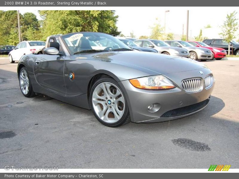 Sterling Grey Metallic / Black 2003 BMW Z4 3.0i Roadster