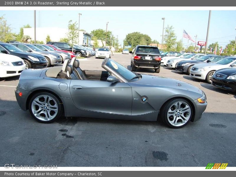Sterling Grey Metallic / Black 2003 BMW Z4 3.0i Roadster