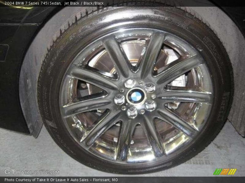 Jet Black / Black/Black 2004 BMW 7 Series 745i Sedan
